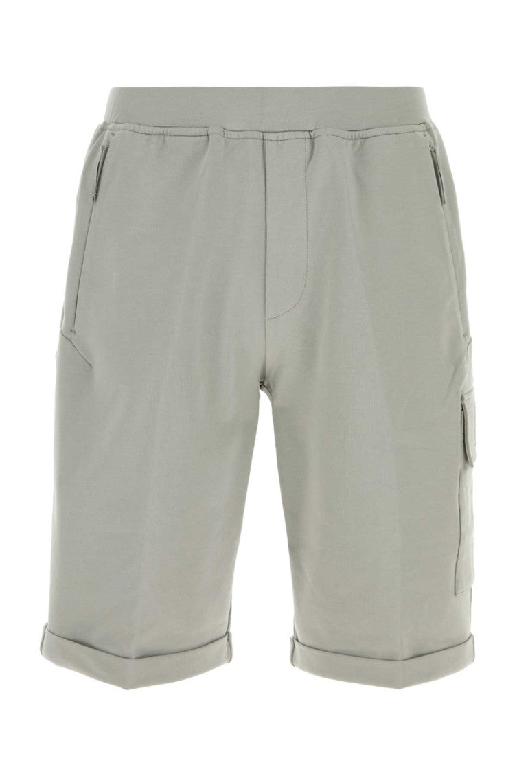 Grey Solid Shorts 1
