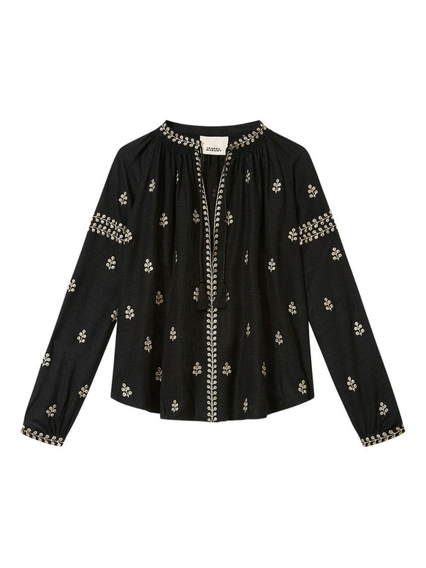 Black Embroidered Top 1