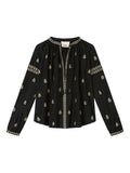 Black Embroidered Top 1