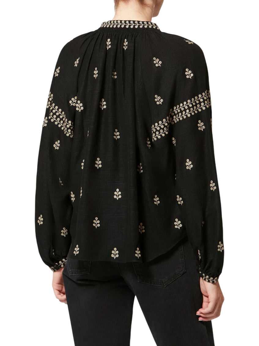Black Embroidered Top 2