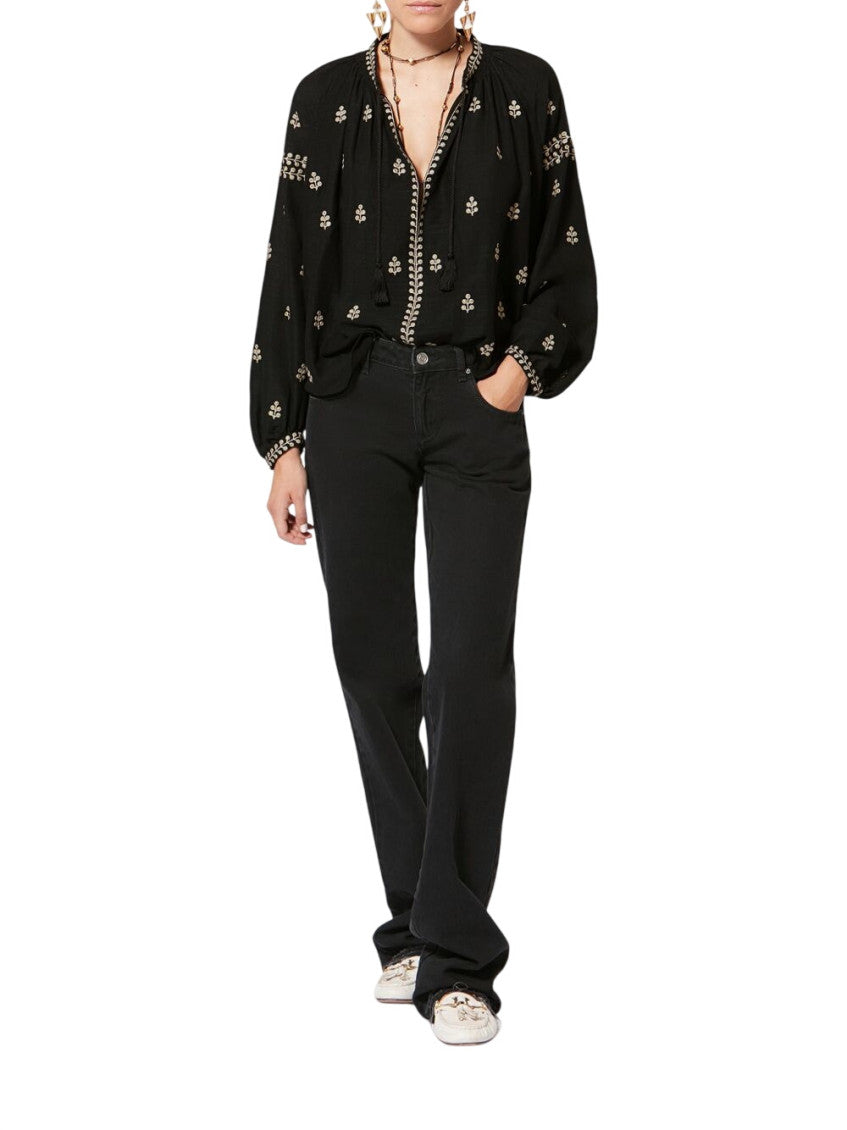 Black Embroidered Top 3