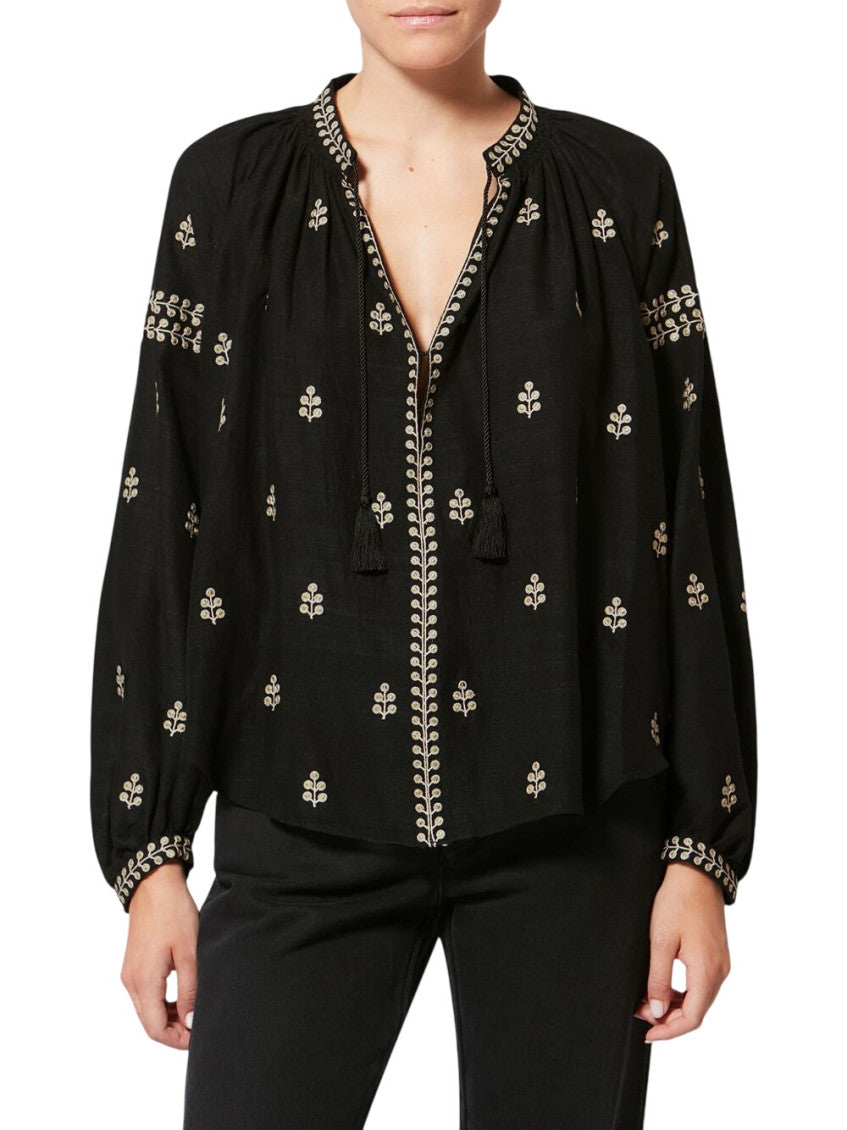 Black Embroidered Top 4