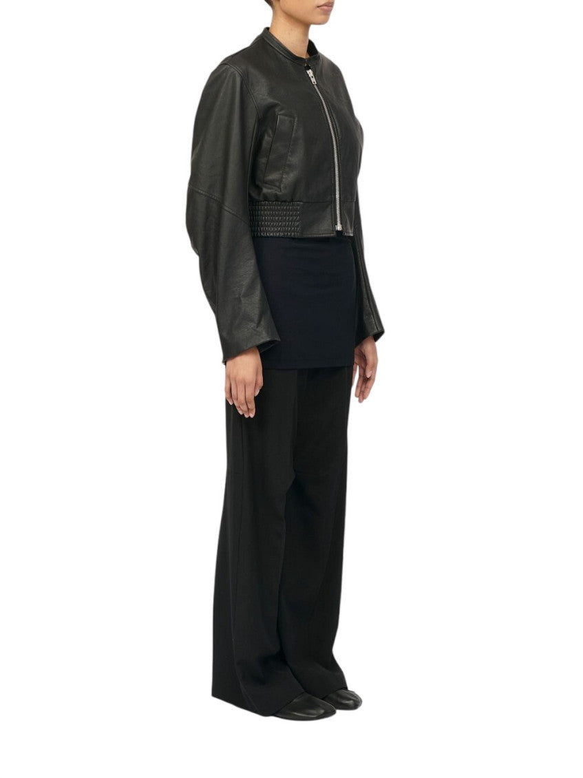 Black Cropped Jacket 2