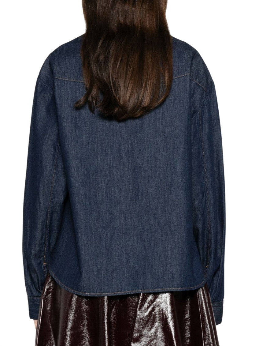 Blue Relaxed Solid Shirt 2