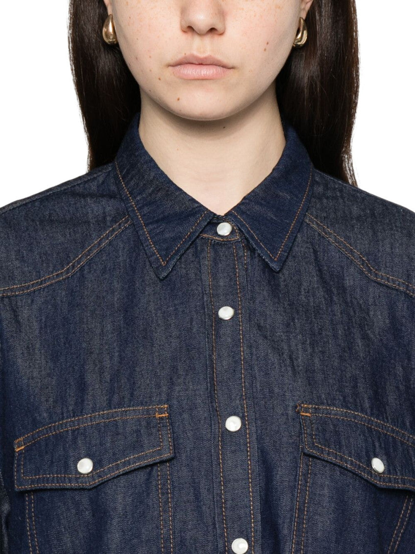Blue Relaxed Solid Shirt 3