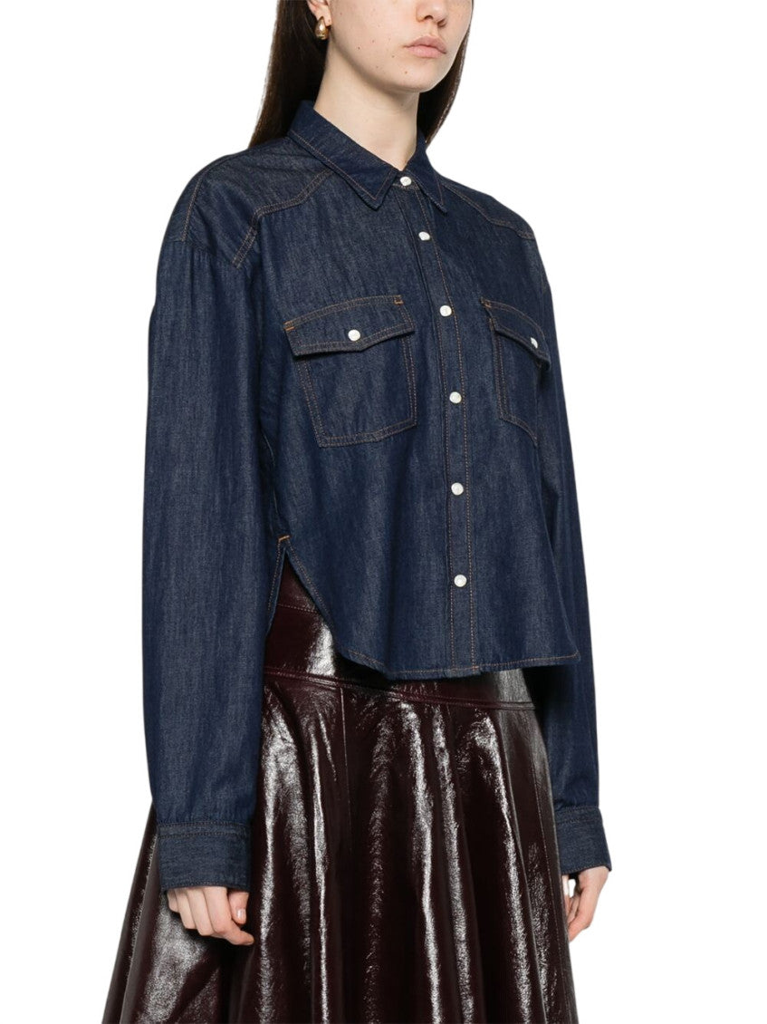 Blue Relaxed Solid Shirt 5