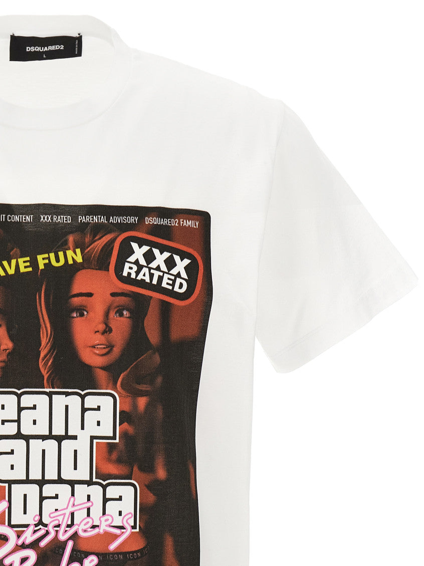 White Crew Neck T-Shirt 3