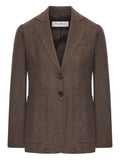 Brown Single-breasted Blazer 1