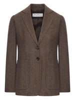 Brown Single-breasted Blazer 1