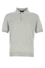 Grey Shirt Collar Polo 1