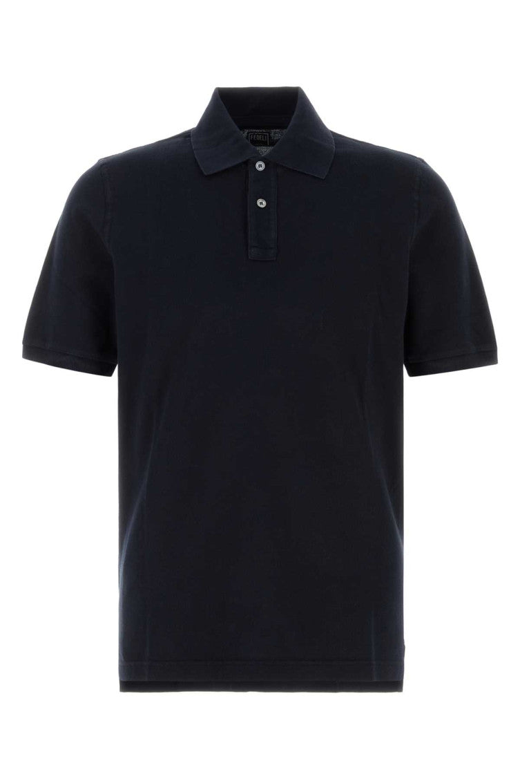 Navy Blue Solid Polo 1