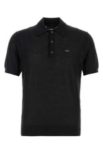 Black Shirt Collar Polo 1
