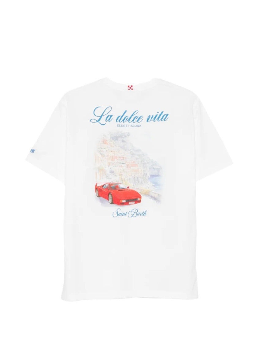 White Crew Neck T-Shirt 2