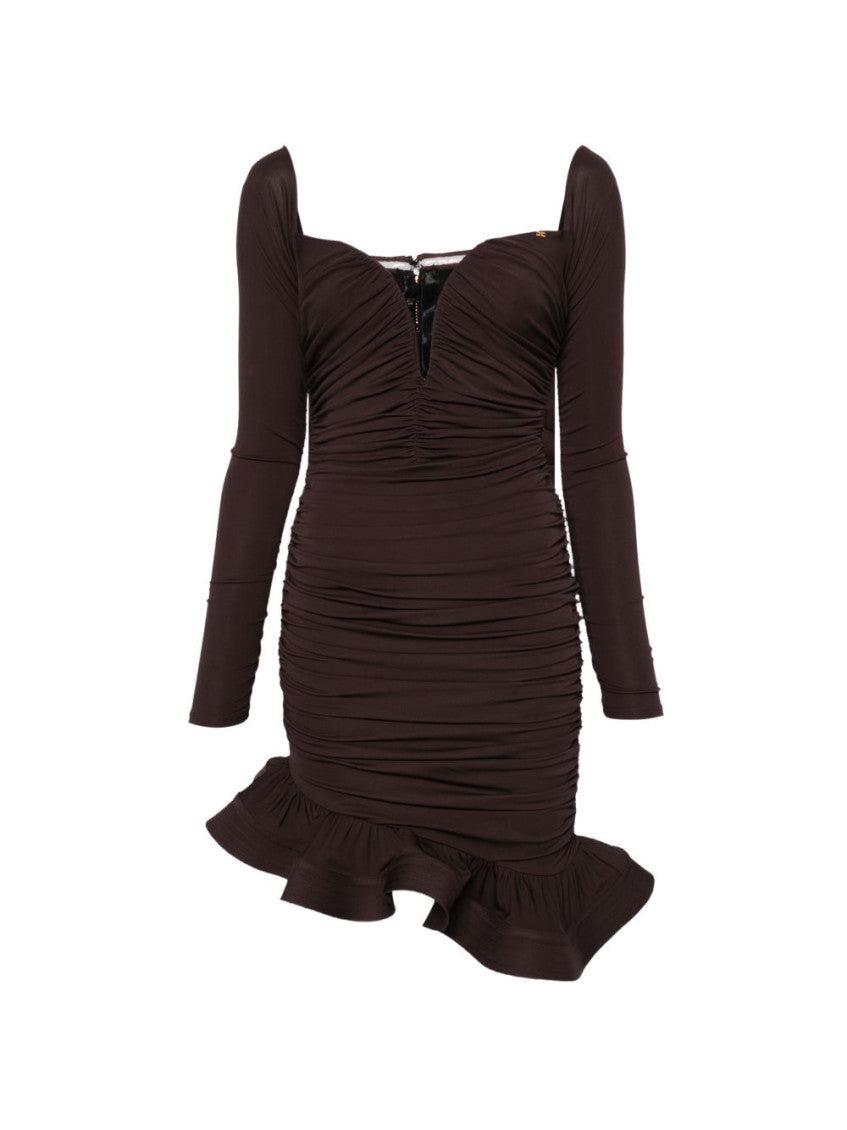 Dark Brown Solid Dress 1