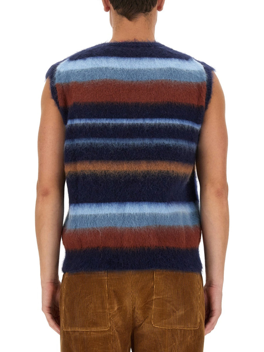 Blue V Neck Vest 3