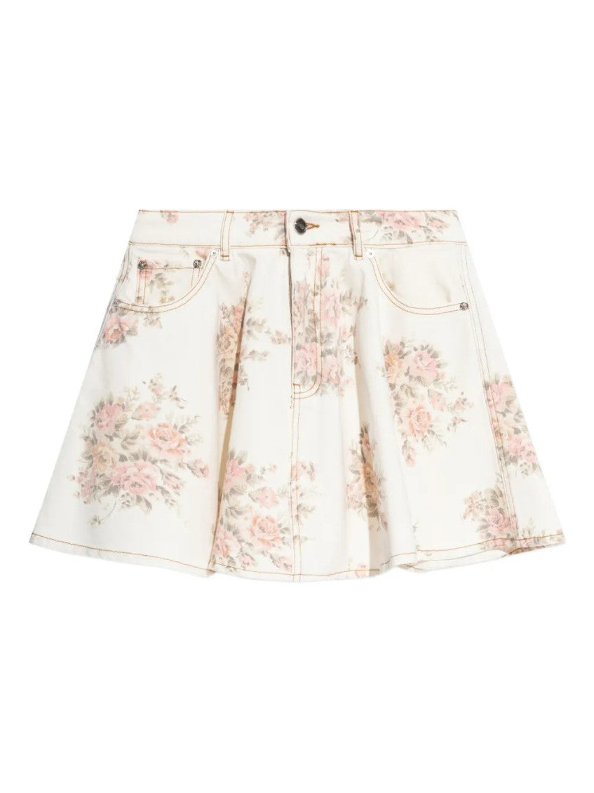 White Printed Skirt 2