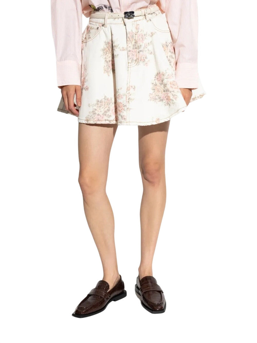 White Printed Skirt 3