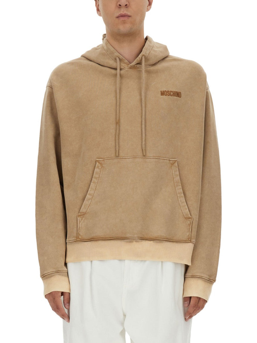 Light Brown Logo Hoodie 1