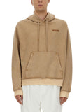 Light Brown Logo Hoodie 1