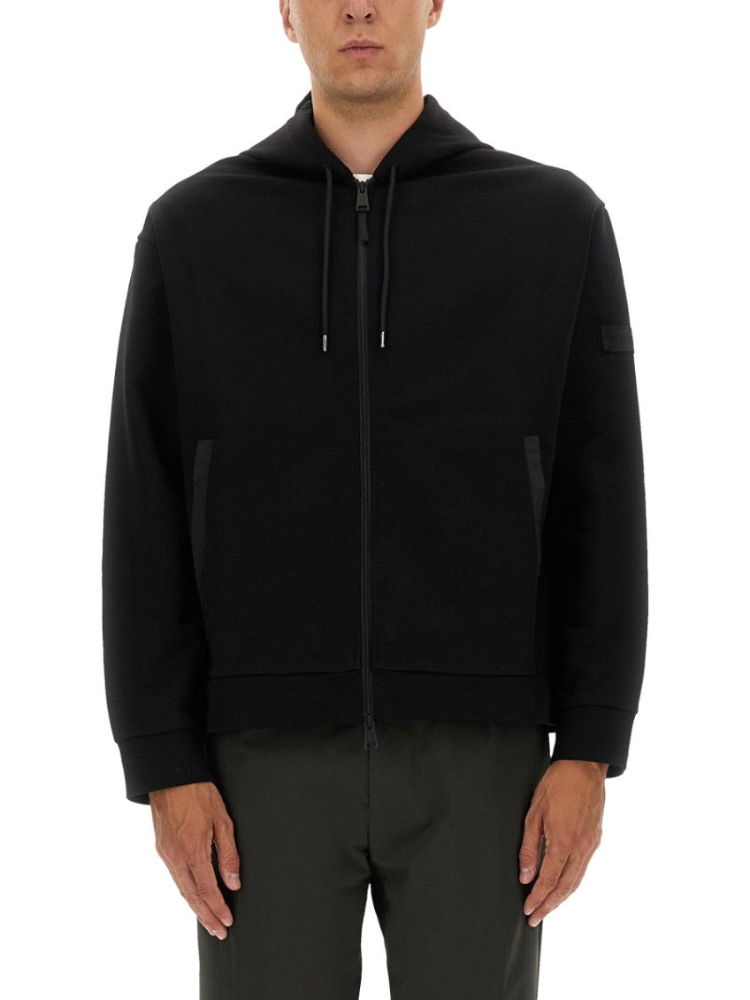 Black Zip Up Hoodie 1