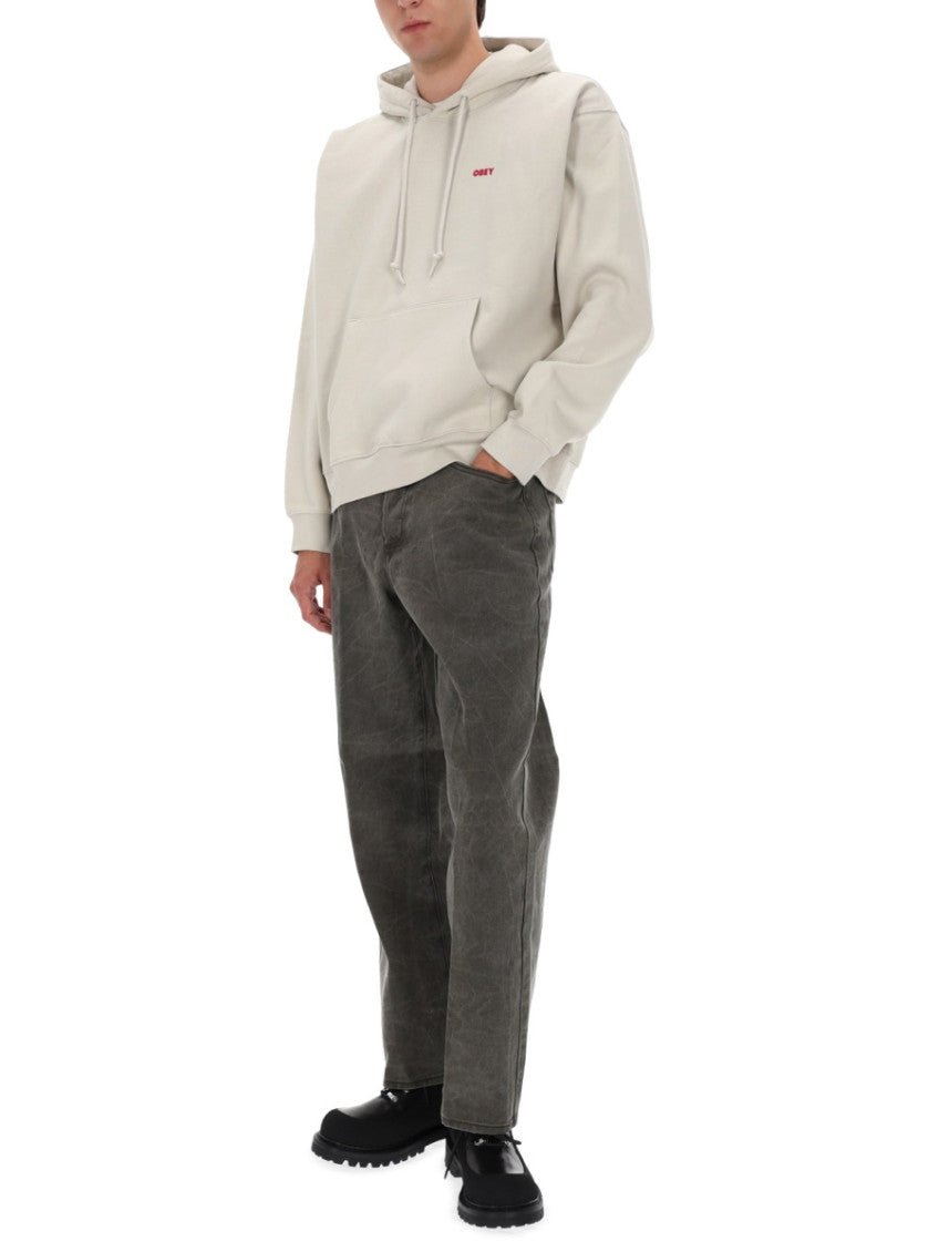 Beige Relaxed Hoodie 2
