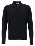 Black Wool Polo T-Shirts 1