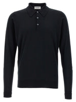 Black Wool Polo T-Shirts 1