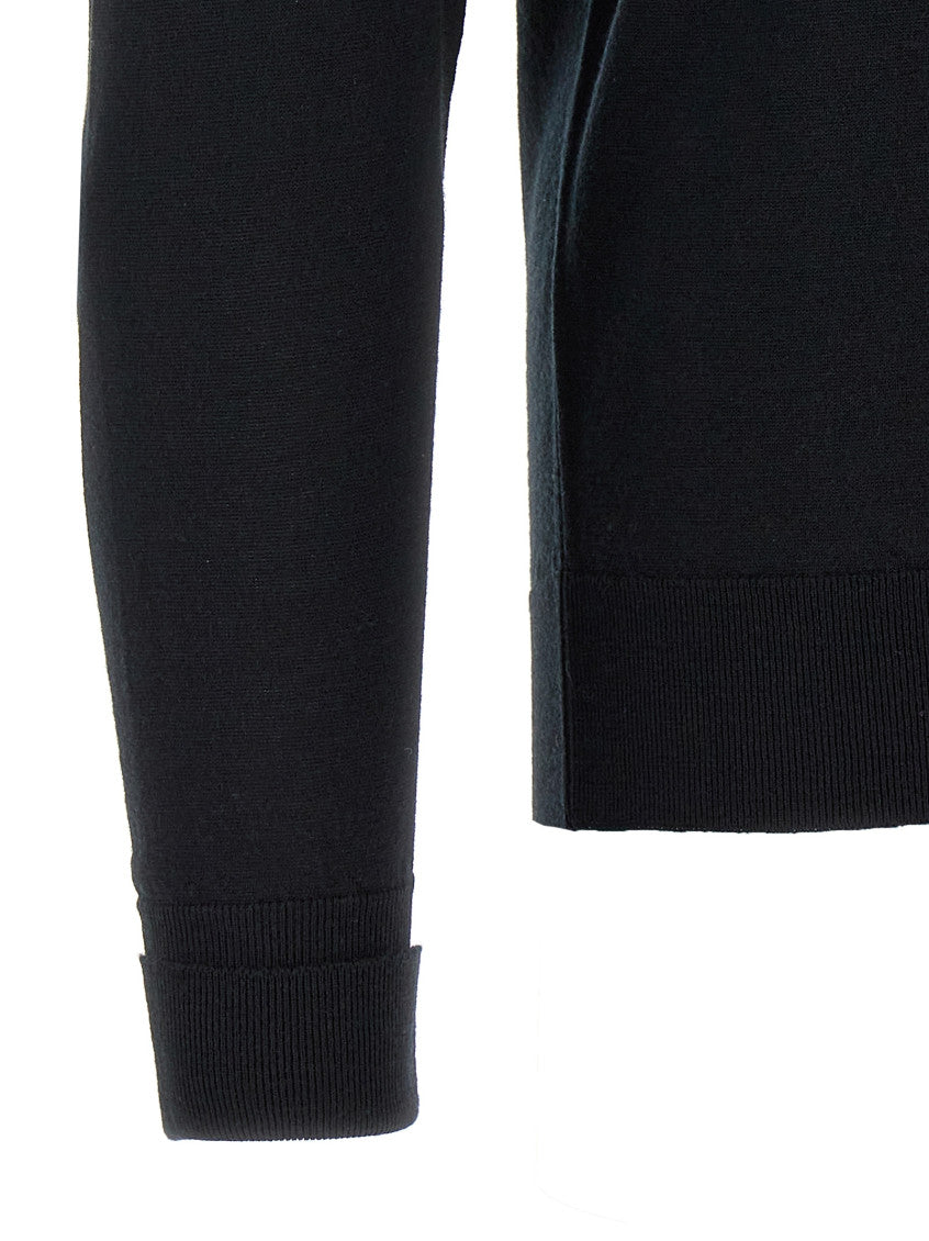 Black Wool Polo T-Shirts 4