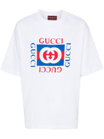 White Logo cotton t-shirt 1