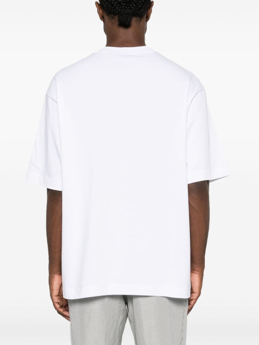White Logo cotton t-shirt 2