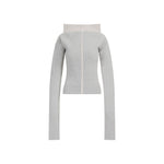Grey Wide Collar  Cashmere Pullover 1