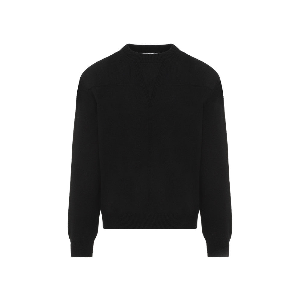 Black Wool-blend Pullover 1