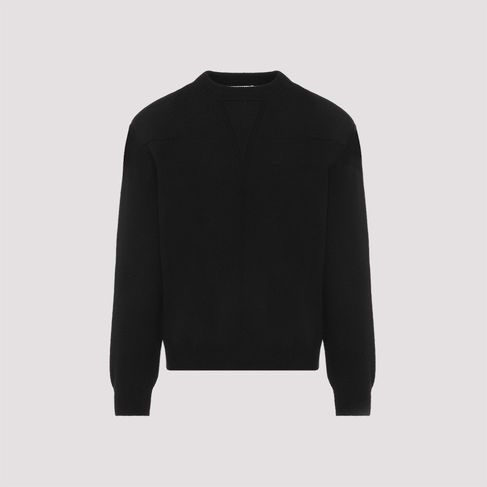 Black Wool-blend Pullover 2