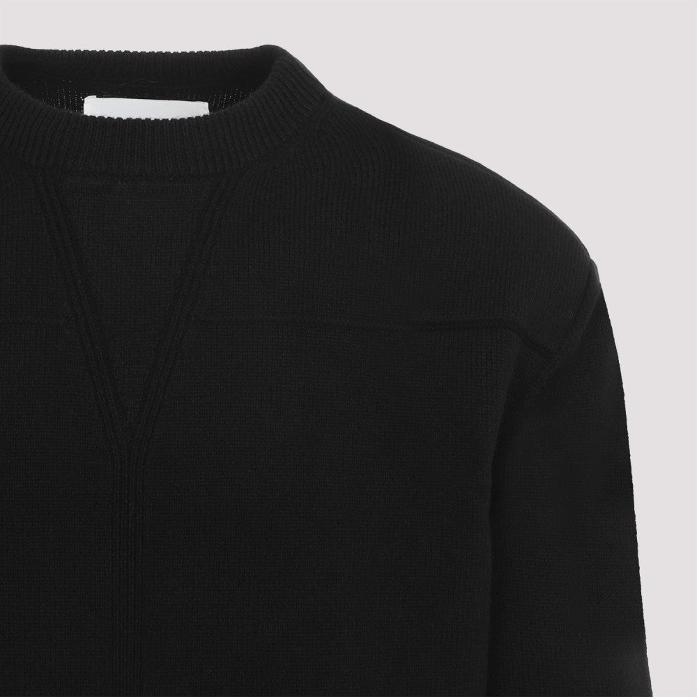 Black Wool-blend Pullover 5