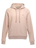 Beige Logo embroidery wool hoodie 1