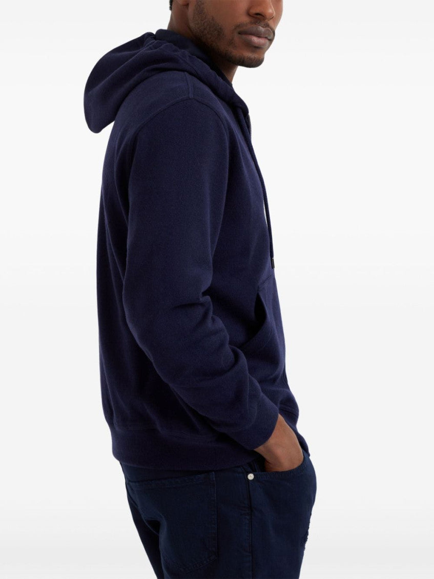 Blue Cashmere Blend Hoodie 3
