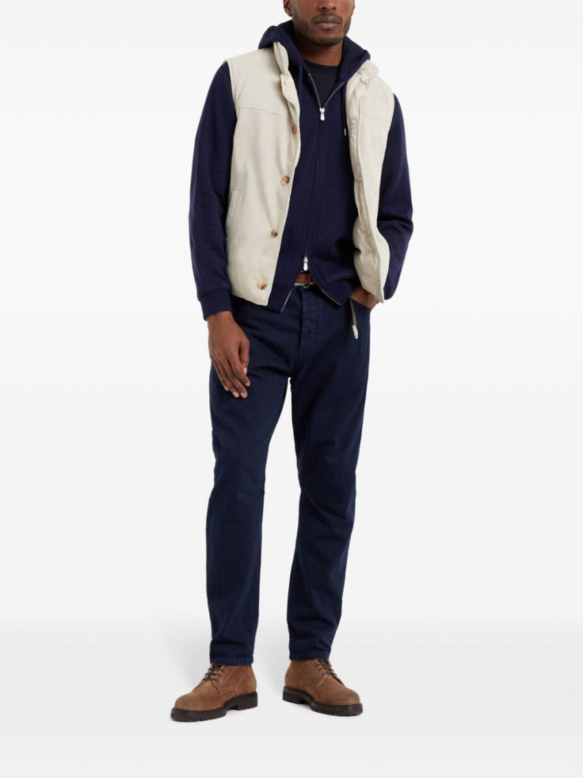 Blue Cashmere Blend Hoodie 4
