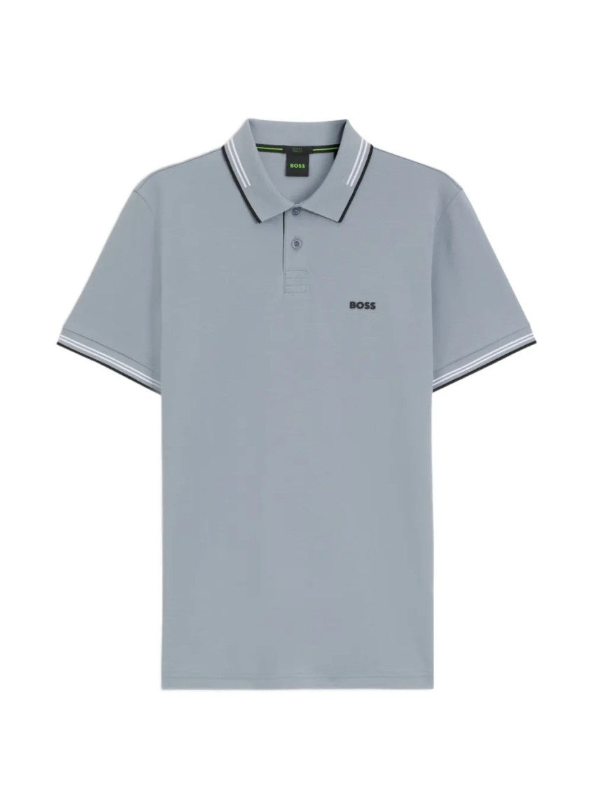 Grey Shirt Collar Polo 1