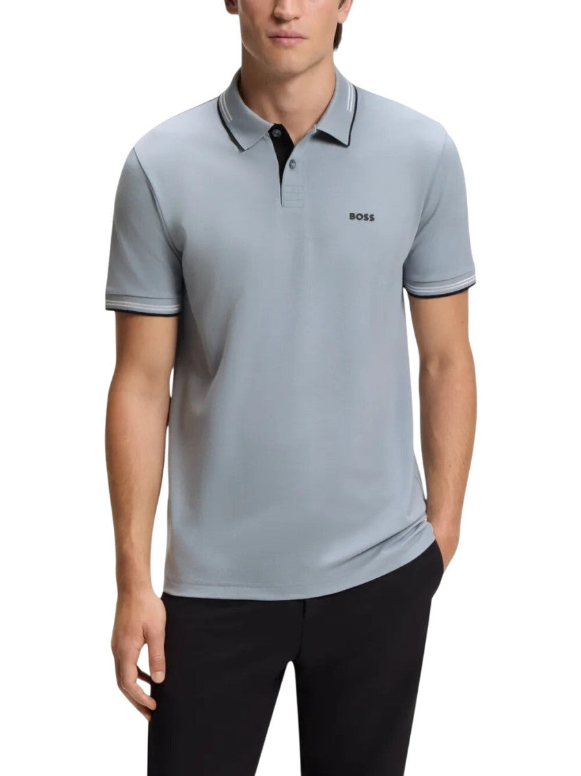 Grey Shirt Collar Polo 2