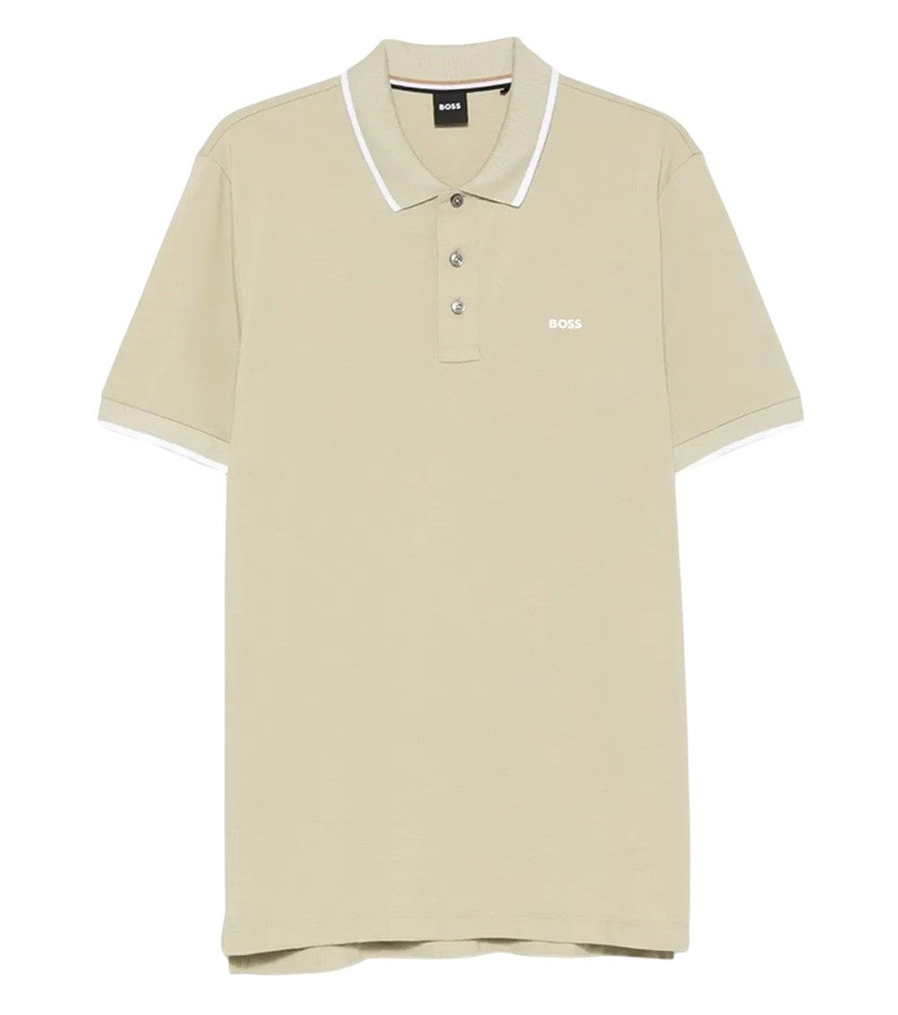 Light Beige Logo Polo 1