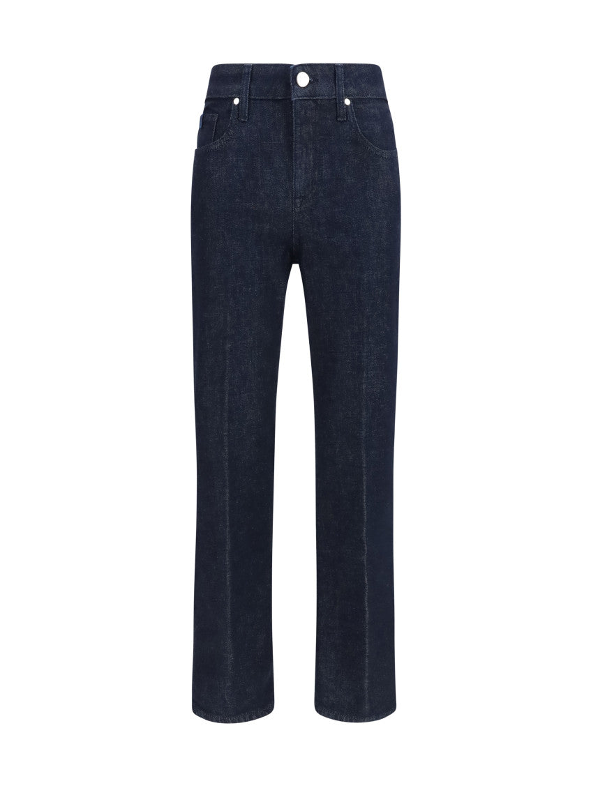 Blue Straight High Rise Jeans 1