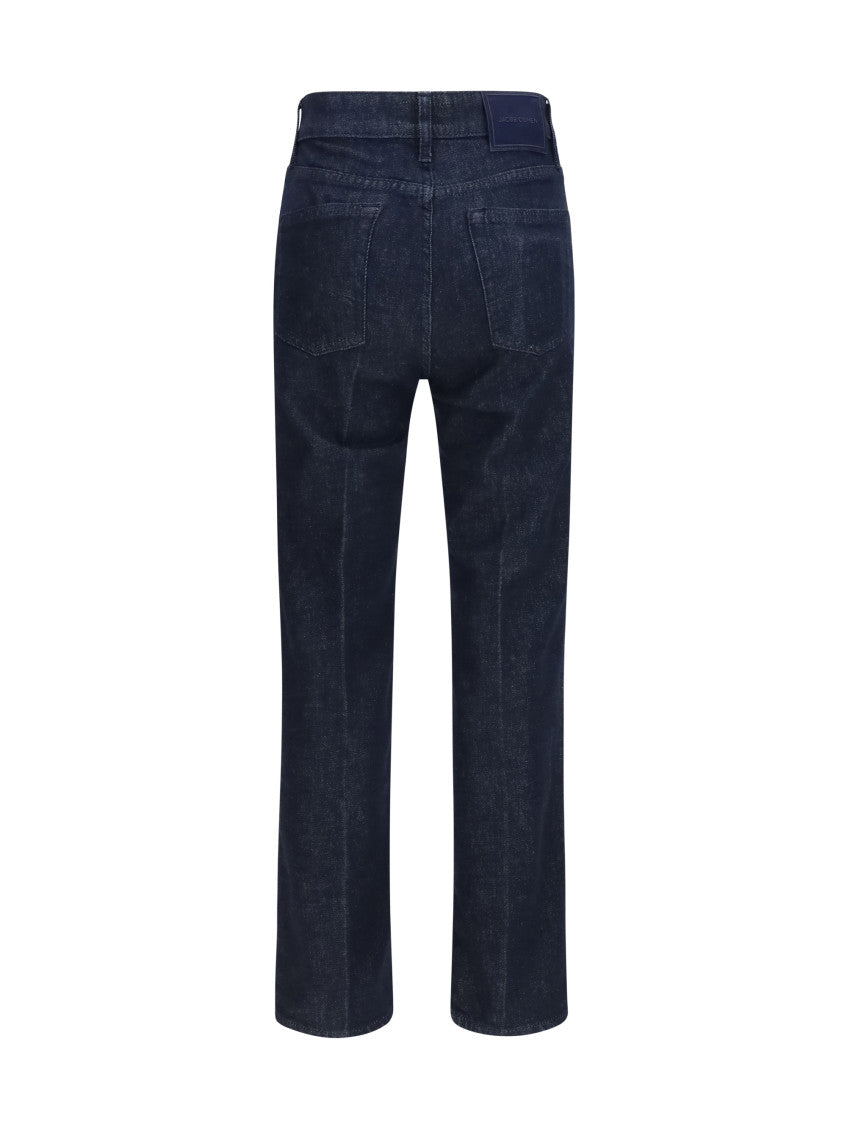 Blue Straight High Rise Jeans 2