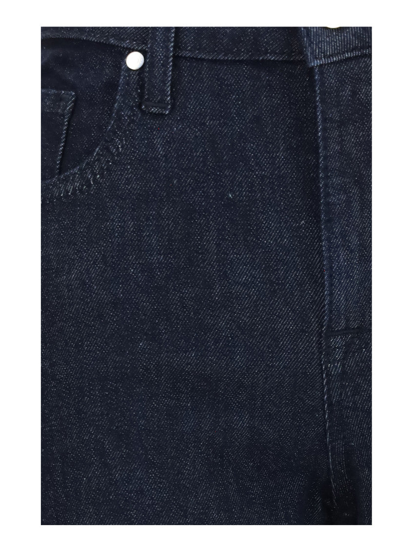 Blue Straight High Rise Jeans 3
