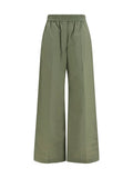 Green Relaxed Elasticated Pants 1
