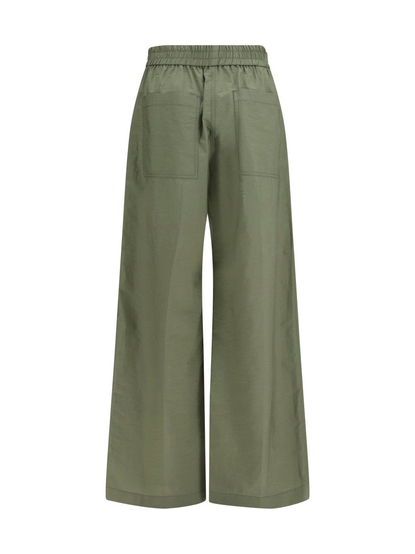 Green Relaxed Elasticated Pants 2