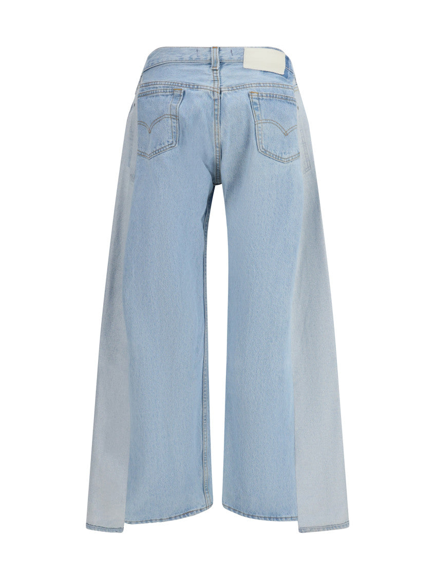 Light Blue Loose Low Rise Jeans 2