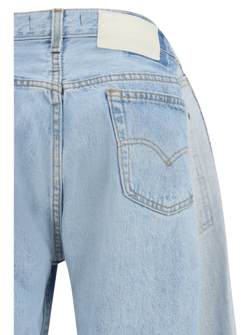 Light Blue Loose Low Rise Jeans 3