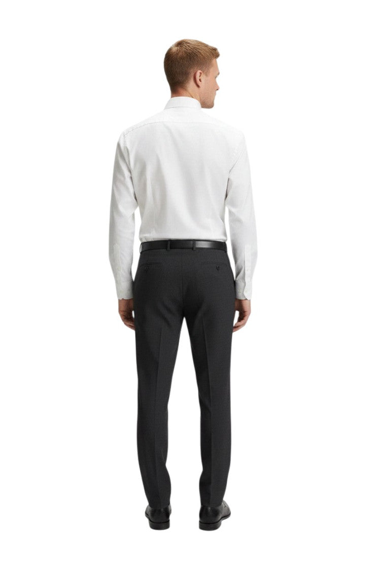 White Slim Solid Shirt 2