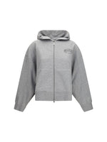 Grey Logo Hood Sweatshirt 1