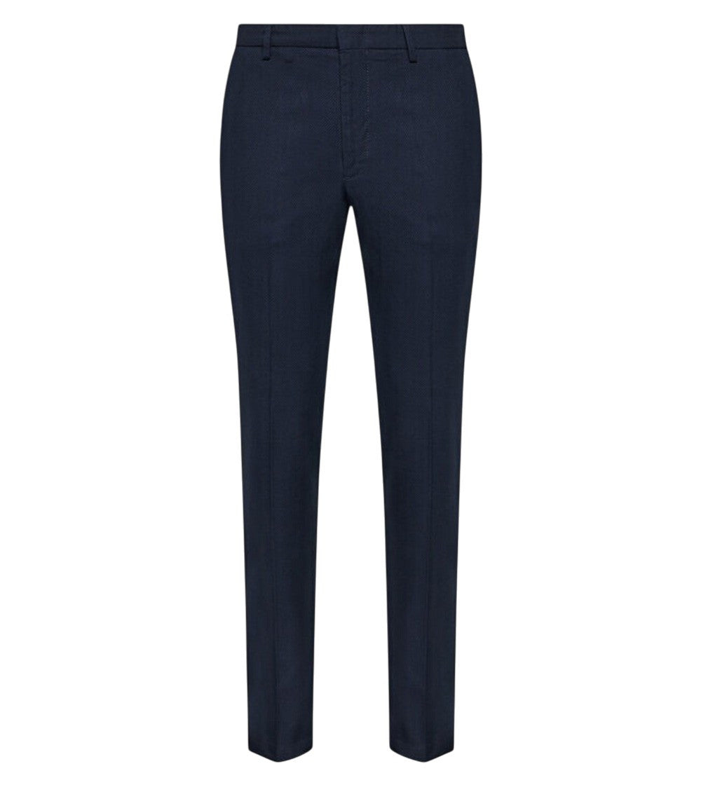 Navy Blue Slim Trousers 1